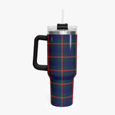 Agnew Modern Tartan Crest 40 oz Insulated Tumbler with Handle